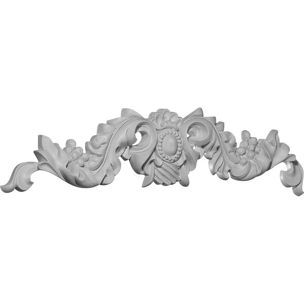 Ekena Millwork 21 3/8"W x 4 5/8"H x 1 3/8"P Grape Center Onlay - ONL21X04X01GR