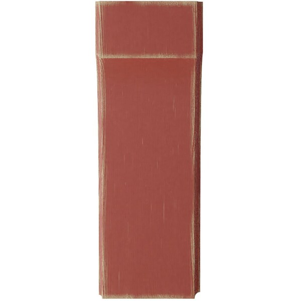 Ekena Millwork 3 1/2"W x 4"D x 10"H Clarksville Wood Vintage Decor Bracket, Salvage Red - BKTWD04X04X10CVRD
