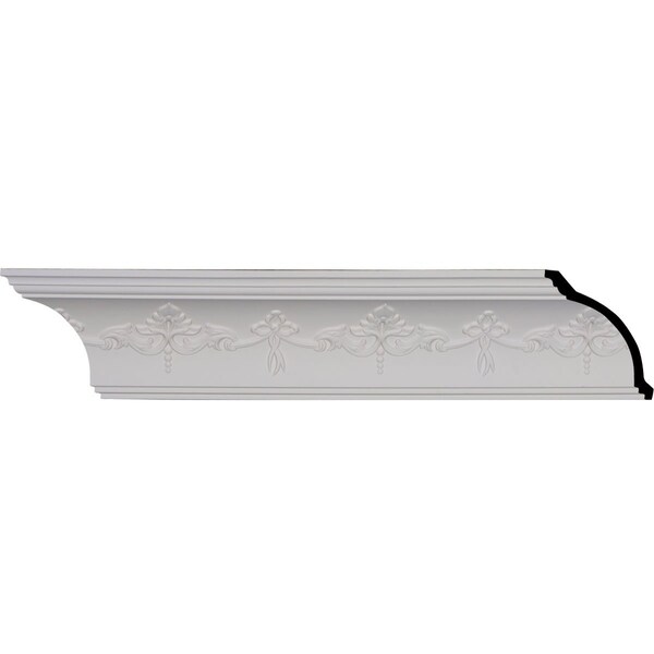 Ekena Millwork SAMPLE - 4 1/4"H x 4 1/8"P x 5 7/8"F x 12"L, (8" Repeat), Sydney Crown Moulding - SAMPLE-MLD04X04X05SY