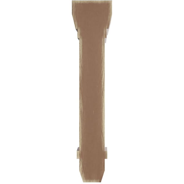 Ekena Millwork 2 1/4"W x 6"D x 10"H Stockport Wood Vintage Decor Bracket, Weathered Brown - BKTWD02X06X10STBR