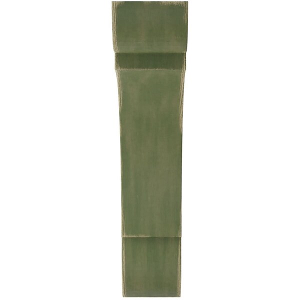 Ekena Millwork 1 3/4"W x 8"D x 8"H Medium Olympic Wood Vintage Decor Bracket, Restoration Green - BKTWD01X08X08OLGR