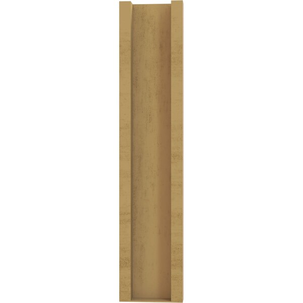 Ekena Millwork 5 1/2-in W x 14-in D x 26-in H Funston Slat Rough Cedar Woodgrain TimberThane Outlooker, Primed Tan - OUTUR055X14X26FST24RCPR