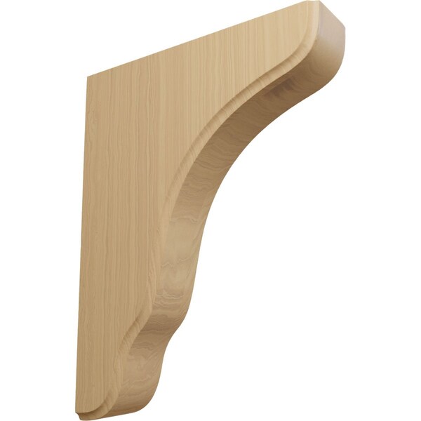 Ekena Millwork 1 3/4"W x 7 1/4"D x 9 1/2"H Plymouth Wood Bracket, Cherry - BKTW02X07X10PLCH