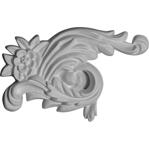 Ekena Millwork 4 1/4"W x 7"H x 7/8"P Zephyr Onlay, Right - ONL04X07X01ZE-R