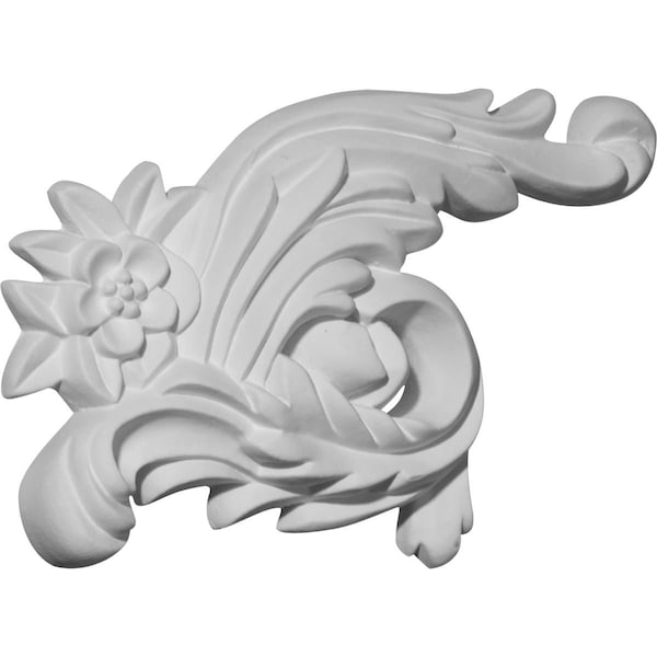 Ekena Millwork 4 1/4"W x 7"H x 7/8"P Zephyr Onlay, Right - ONL04X07X01ZE-R