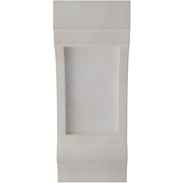 Ekena Millwork 3 1/4"W x 4"D x 8"H Diane Recessed Wood Vintage Decor Corbel, Chalk Dust White - CORWD03X04X08DIWH