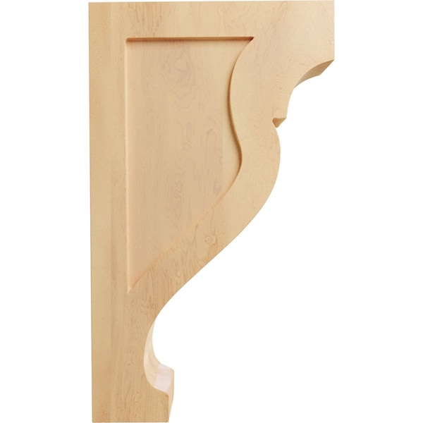 Ekena Millwork 2 1/8"W x 7"D x 12"H Medium Rockport Wood Corbel, Red Oak - CORW02X07X12RKRO