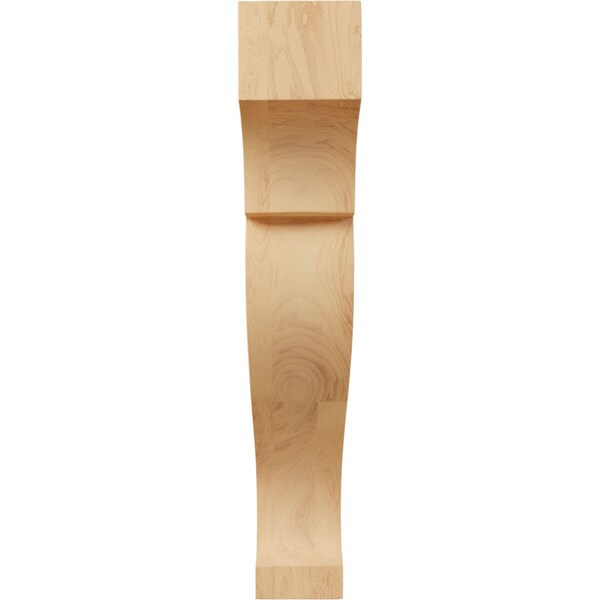 Ekena Millwork 2 1/8"W x 7"D x 12"H Medium Rockport Wood Corbel, Red Oak - CORW02X07X12RKRO
