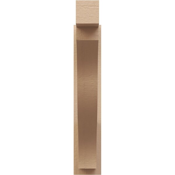 Ekena Millwork 5 1/2-in W x 26-in D x 30-in H Funston Block Rough Cedar Woodgrain TimberThane Outlooker, Primed Tan - OUTUR055X26X30FST44RCPR