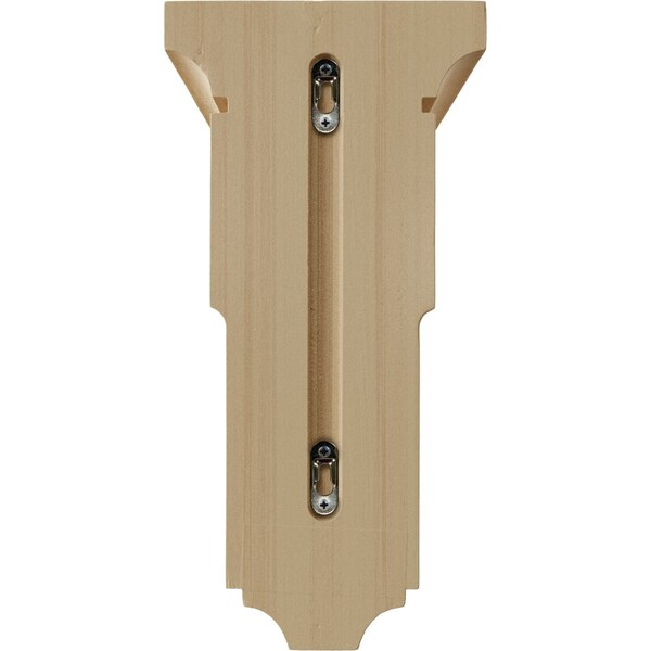 Ekena Millwork 7"W x 7 3/4"D x 14"H Jumbo Reyes Wood Corbel, Rubberwood - CORW07X07X14RYRW