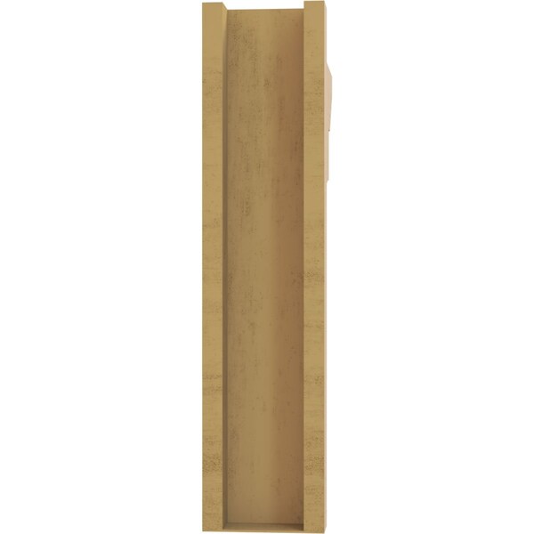 Ekena Millwork 6-in W x 26-in D x 26-in H Balboa Slat Rough Cedar Woodgrain TimberThane Outlooker, Primed Tan - OUTUR060X26X26BOA24RCPR