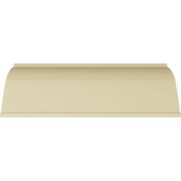 Ekena Millwork 6 3/8"H x 8"P x 10 3/8"F x 94 1/2"L, (9 5/8" Repeat), Floral Swag Crown Moulding - MLD06X08X10FL