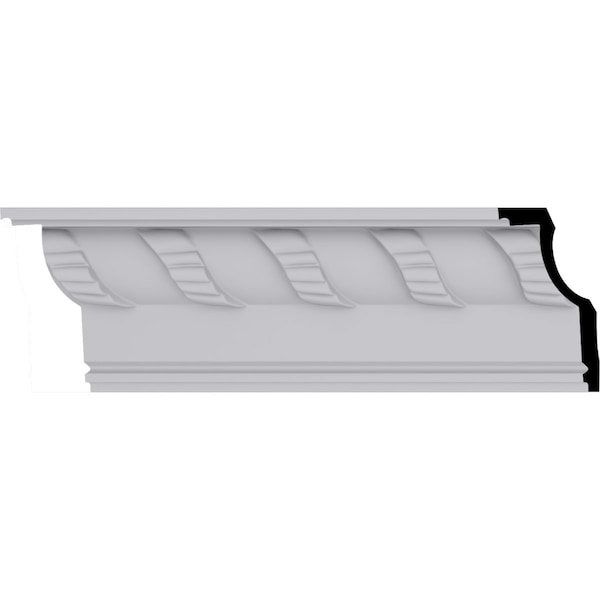 Ekena Millwork 4 3/4"H x 2 3/8"P x 5 1/4"F x 94 1/2"L Anise Crown Moulding - MLD05X02X05AN