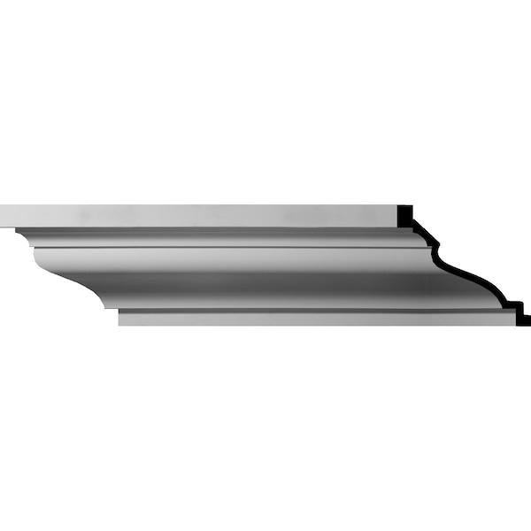 Ekena Millwork SAMPLE - 10 5/8"H x 12 5/8"P x 16 1/8"F x 12"L Large Milton Smooth Crown Moulding - SAMPLE-MLD10X12X16MI