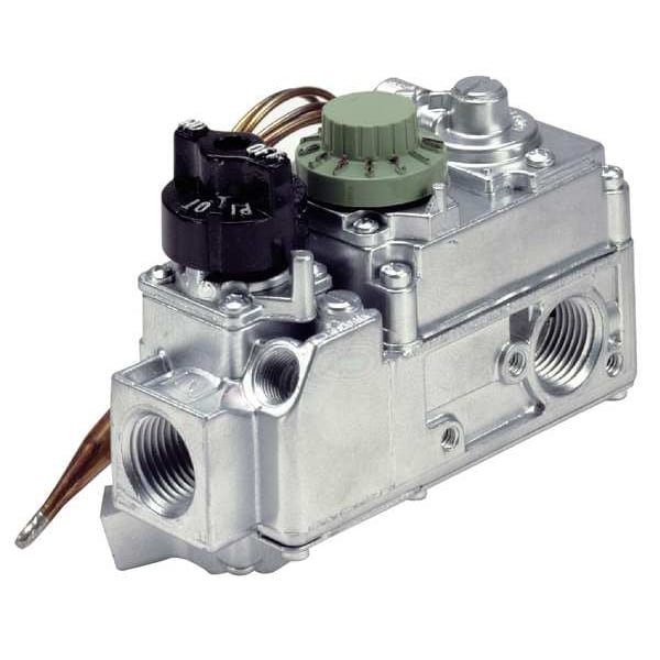 Robertshaw Gas Valve, NG/LP, 3.5 in wc, Standard Opening, -40 to 175 Degrees F, 1/2 in Inlet Size - 710-205