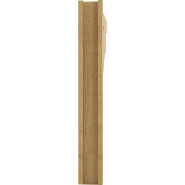 Ekena Millwork 5 1/2-in W x 30-in D x 42-in H Balboa Block Rough Cedar Woodgrain TimberThane Outlooker, Primed Tan - OUTUR055X30X42BOA44RCPR