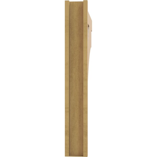 Ekena Millwork 5 1/2-in W x 34-in D x 38-in H Balboa Block Rough Cedar Woodgrain TimberThane Outlooker, Primed Tan - OUTUR055X34X38BOA44RCPR
