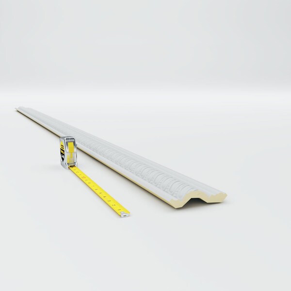 Ekena Millwork Polyurethane, 94-1/2 in L, 3-1/4 in H, Factory Primed - MLD03X03X04BD