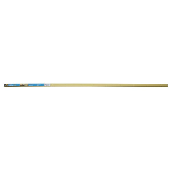 M-D Building Products Aluminum, Satin Brass, 72 in L, 1.12 in W - 79103