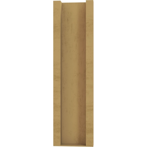 Ekena Millwork 5 1/2-in W x 16-in D x 20-in H Balboa Slat Rough Cedar Woodgrain TimberThane Outlooker, Primed Tan - OUTUR055X16X20BOA24RCPR