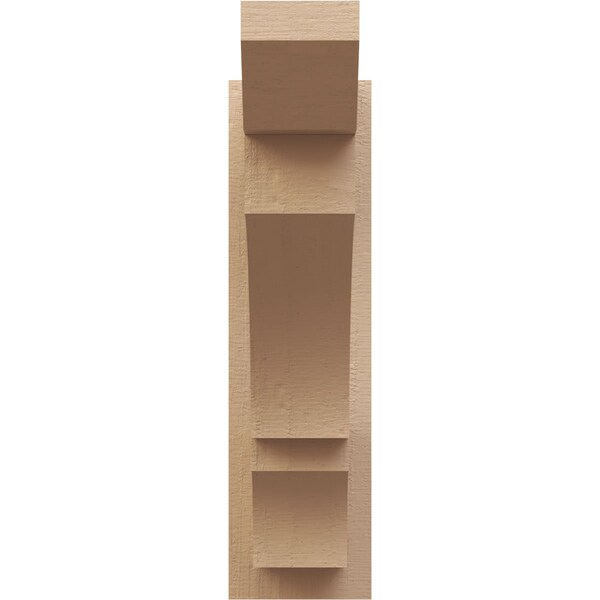 Ekena Millwork 5 1/2-in W x 16-in D x 20-in H Balboa Slat Rough Cedar Woodgrain TimberThane Outlooker, Primed Tan - OUTUR055X16X20BOA24RCPR