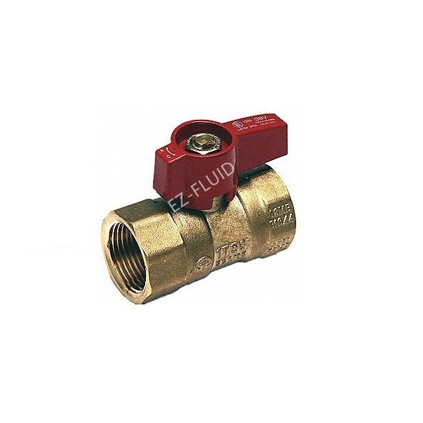 Ez-Fluid 3/4in FIP x 3/4in FIP Brass Gas Valve - EZGVF34