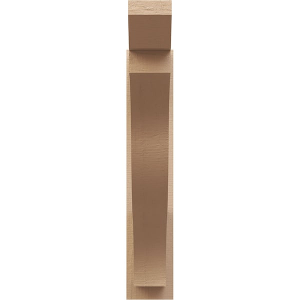 Ekena Millwork 6-in W x 32-in D x 32-in H Funston Slat Rough Cedar Woodgrain TimberThane Outlooker, Primed Tan - OUTUR060X32X32FST24RCPR