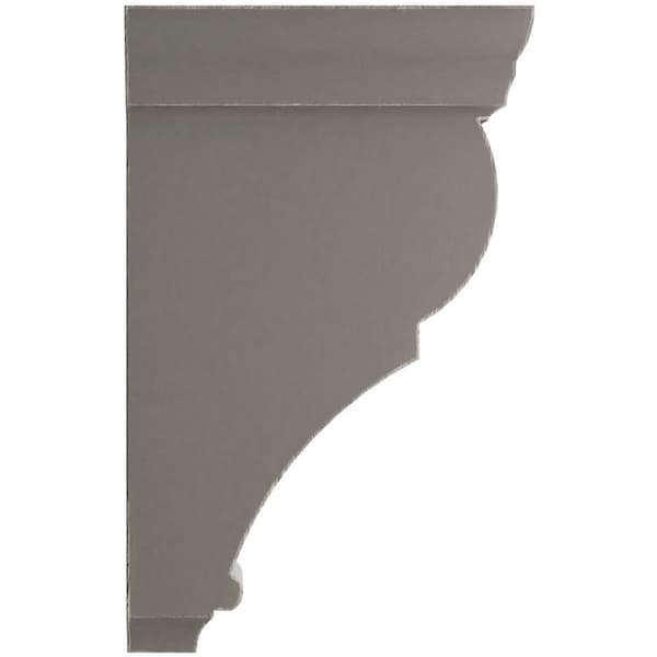 Ekena Millwork 2"W x 4 1/2"D x 8"H Small Rojas Wood Vintage Decor Corbel, Reclaimed Grey - CORWD02X04X08RJGY