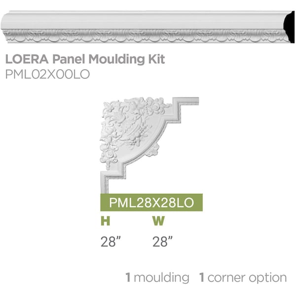 Ekena Millwork SAMPLE - 2 1/4"H x 3/4"P x 12"L Loera Panel Moulding - SAMPLE-PML02X00LO