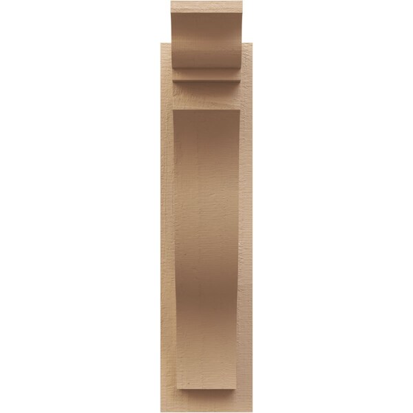 Ekena Millwork 5 1/2-in W x 14-in D x 22-in H Funston Trad Rough Cedar Woodgrain TimberThane Outlooker, Primed Tan - OUTUR055X14X22FST04RCPR
