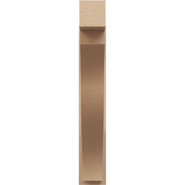 Ekena Millwork 7 1/2-in W x 36-in D x 44-in H Funston Block Rough Cedar Woodgrain TimberThane Outlooker, Primed Tan - OUTUR075X36X44FST44RCPR