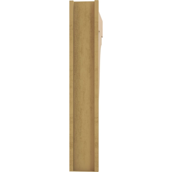 Ekena Millwork 7 1/2-in W x 36-in D x 44-in H Funston Block Rough Cedar Woodgrain TimberThane Outlooker, Primed Tan - OUTUR075X36X44FST44RCPR