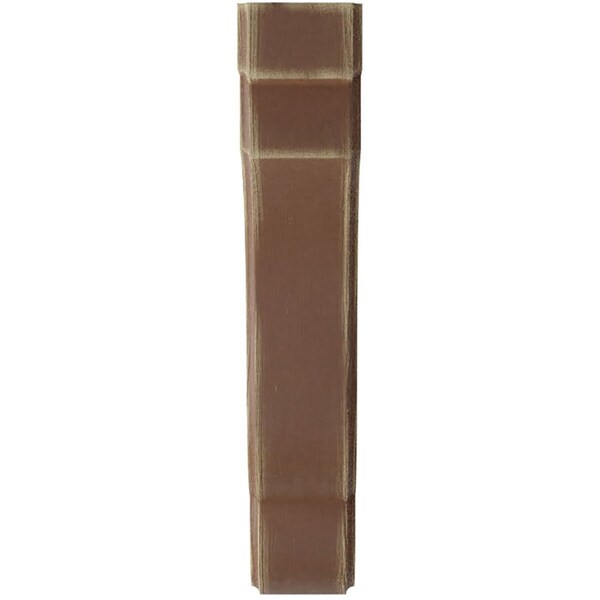 Ekena Millwork 1 3/4"W x 7 1/4"D x 9 1/2"H Bedford Wood Vintage Decor Bracket, Weathered Brown - BKTWD02X07X10BEBR