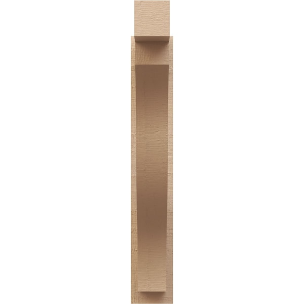 Ekena Millwork 6-in W x 26-in D x 38-in H Funston Block Rough Cedar Woodgrain TimberThane Outlooker, Primed Tan - OUTUR060X26X38FST44RCPR