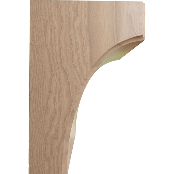 Ekena Millwork 5 1/4"W x 4"D x 6"H Clarksville Bracket, Mahogany - BKTW05X04X06CVGM