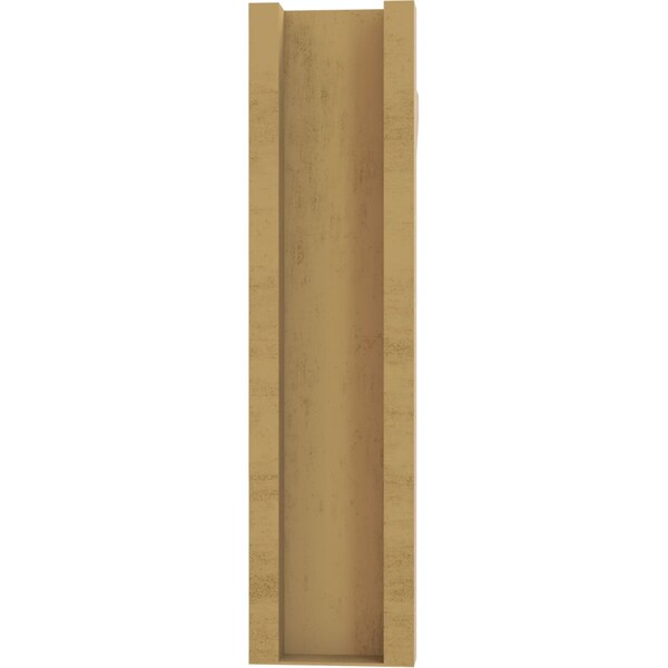 Ekena Millwork 5 1/2-in W x 22-in D x 22-in H Funston Slat Rough Cedar Woodgrain TimberThane Outlooker, Primed Tan - OUTUR055X22X22FST24RCPR