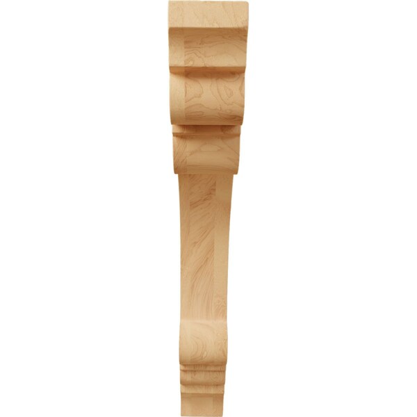 Ekena Millwork 1 1/2"W x 8 1/2"D x 10 1/2"H Medium Ellis Wood Corbel, Red Oak - CORW02X09X11ELRO