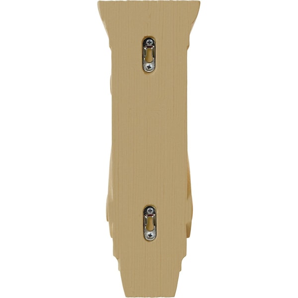 Ekena Millwork 4 3/4"W x 8"D x 13 1/4"H Large Fig Leaf Corbel, Alder - COR04X08X13FIAL