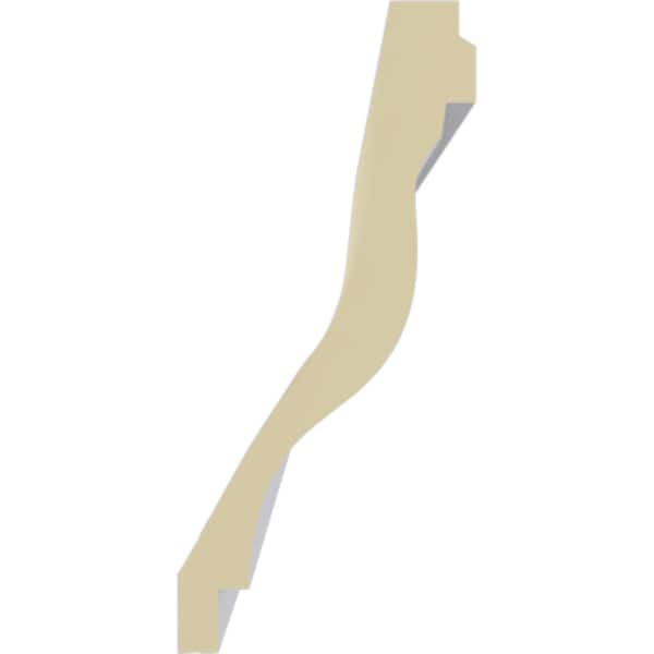 Ekena Millwork 7 1/8"H x 3 1/4"P x 7 3/4"F x 94 1/2"L Milton Smooth Crown Moulding - MLD07X03X08MI