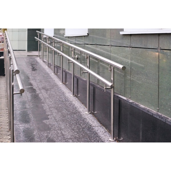 Onward 3 14inch 82 mm HeavyDuty Handrail Bracket, White - 2282WV