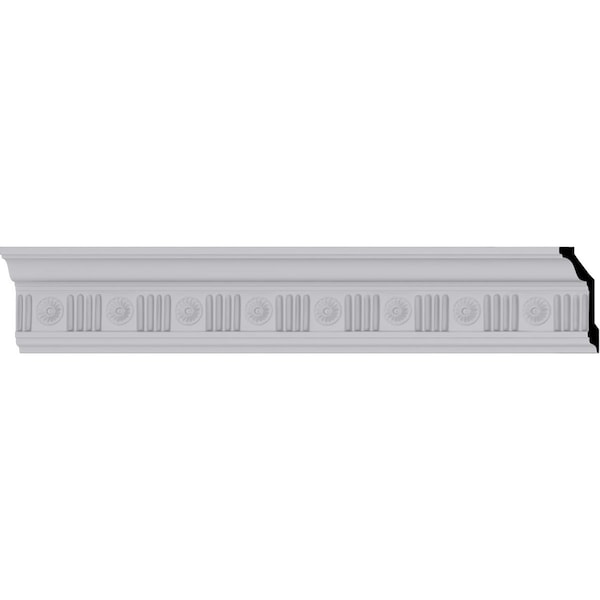 Ekena Millwork 2 5/8"H x 1 5/8"P x 3"F x 94 1/2"L, (2" Repeat), Edwards Crown Moulding - MLD03X02X03ED