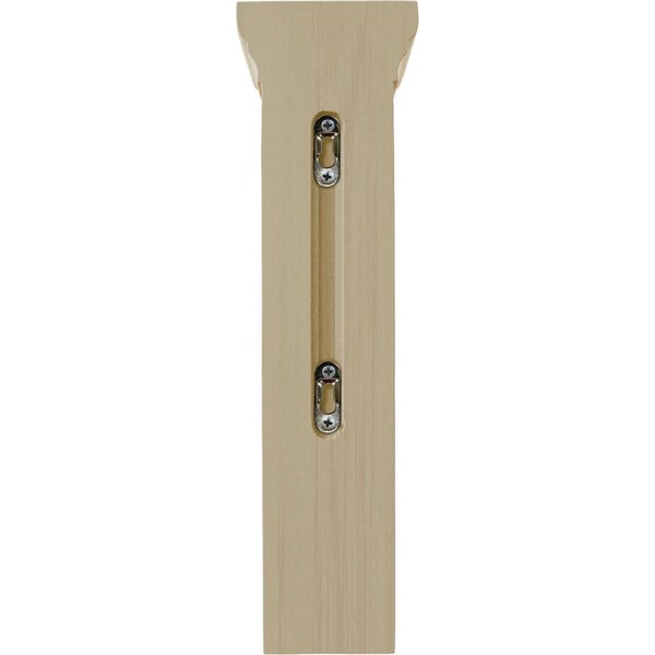 Ekena Millwork 4"W x 4"D x 14"H Recessed Groove Corbel, Rubberwood - COR04X04X14RERW
