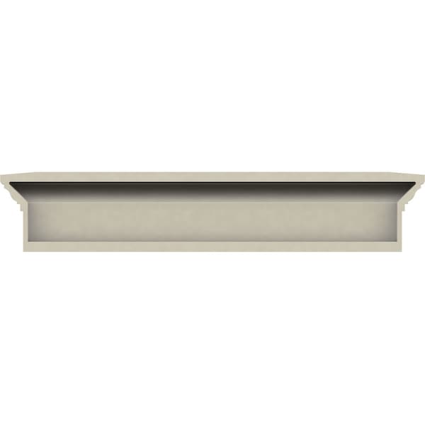 Ekena Millwork 46" Bottom Width x 49 1/2" Top Width x 6"H x 1"P Traditional Crosshead - CRH06X46