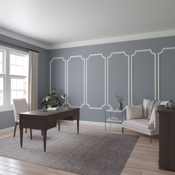 Ekena Millwork Endurathane Ashford Smooth Panel Moulding, 28"W x 72"H, Factory Primed - PMLKASH28X72C