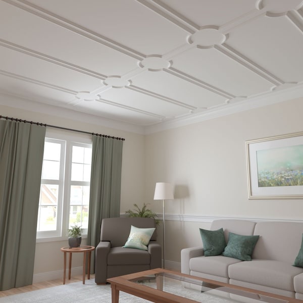 Ekena Millwork Endurathane Ashford Smooth Panel Moulding, 28"W x 72"H, Factory Primed - PMLKASH28X72C