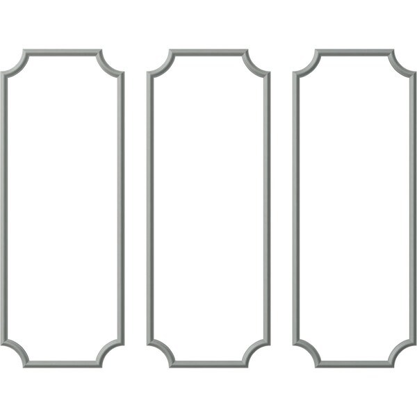 Ekena Millwork Endurathane Ashford Smooth Panel Moulding, 28"W x 72"H, Factory Primed - PMLKASH28X72C