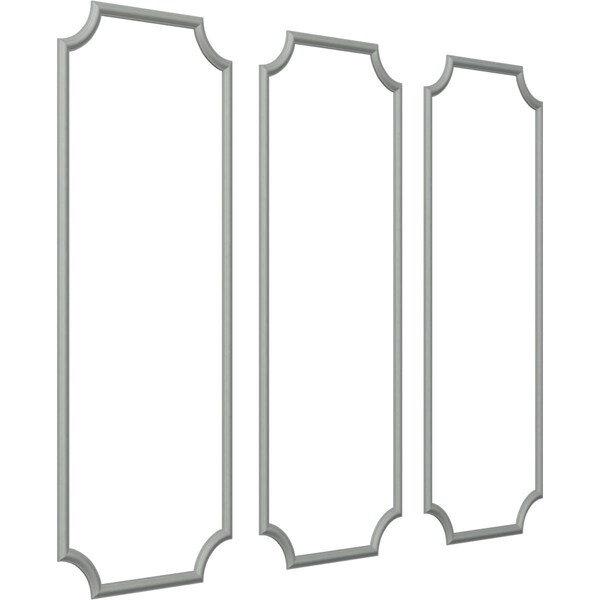 Ekena Millwork Endurathane Ashford Smooth Panel Moulding, 28"W x 72"H, Factory Primed - PMLKASH28X72C