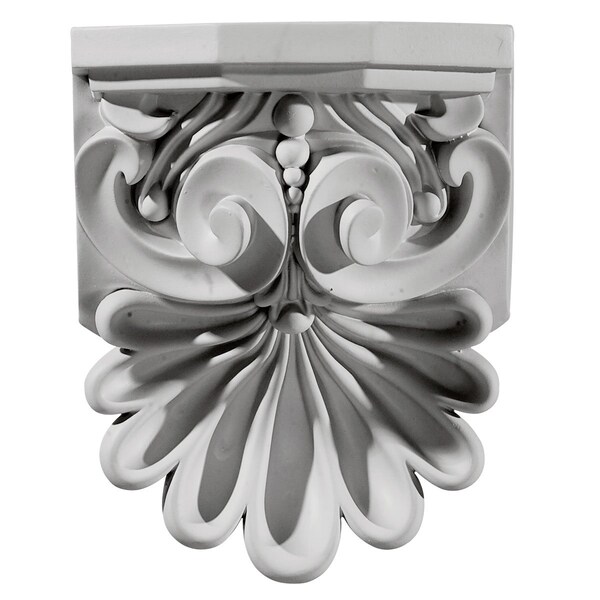 Ekena Millwork 6 3/8"W x 5 5/8"D x 9"H Quentin Shell Corbel - COR06X05X09QU
