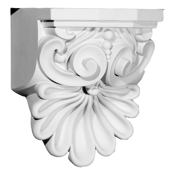 Ekena Millwork 6 3/8"W x 5 5/8"D x 9"H Quentin Shell Corbel - COR06X05X09QU