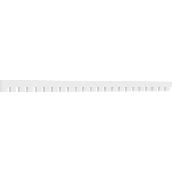 Ekena Millwork Wilson Architectural Grade PVC Dentil Trim, 4"H x 1"P x 92"L - DENP04WIL00